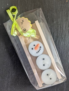 Schneemann Teelicht